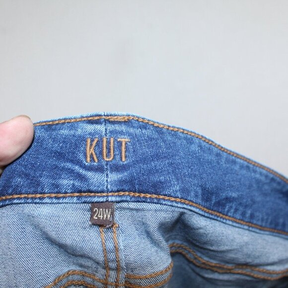 Kut From The Kloth Women Blue Jeans Denim Casual Size 24W - Picture 10 of 11